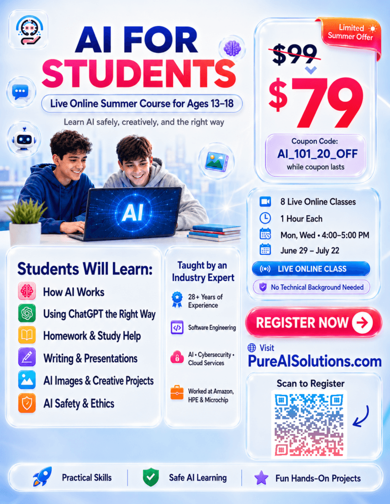 AI 101 Class Flyer Portrait